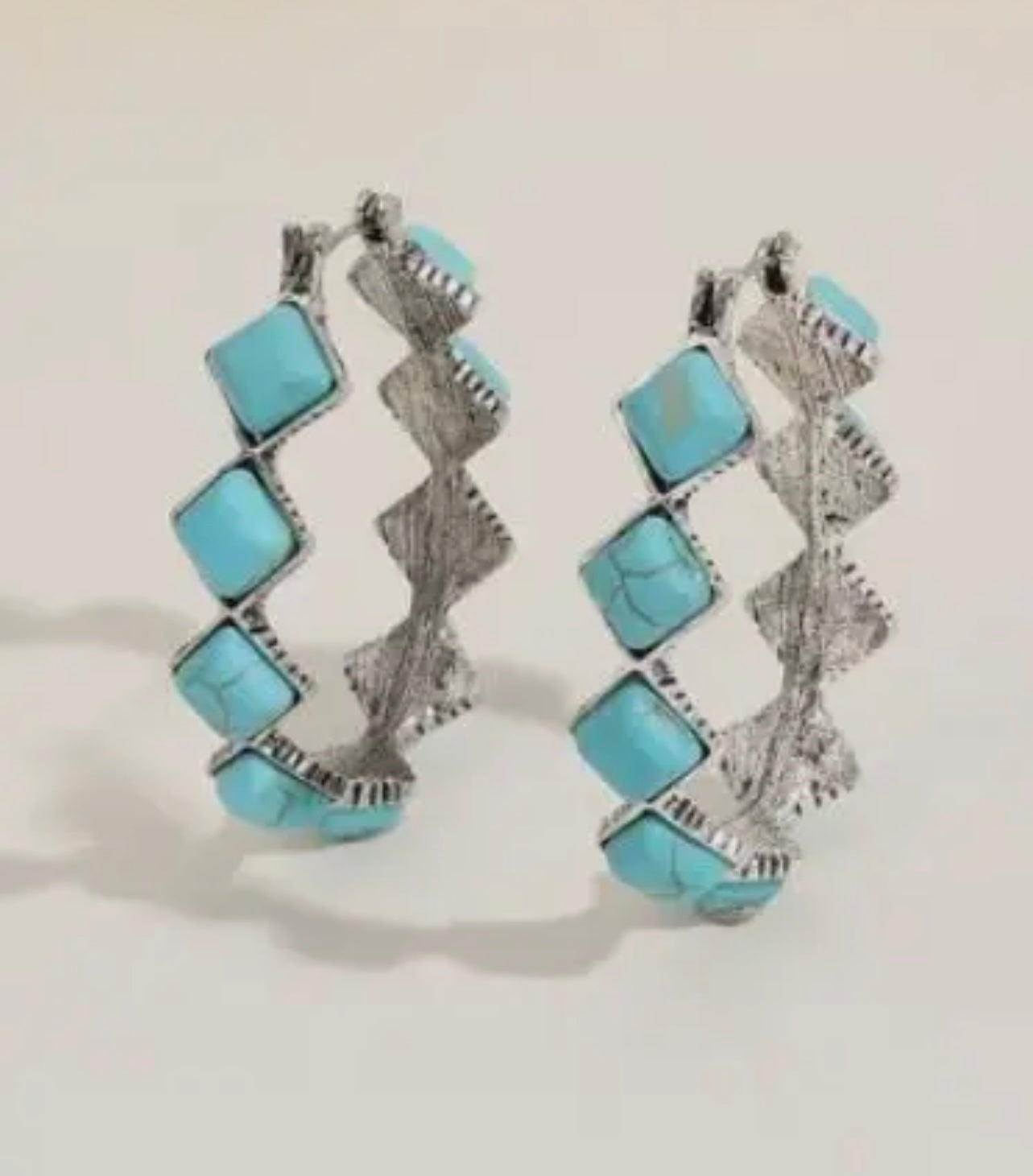 Turquoise Hoop Earrings