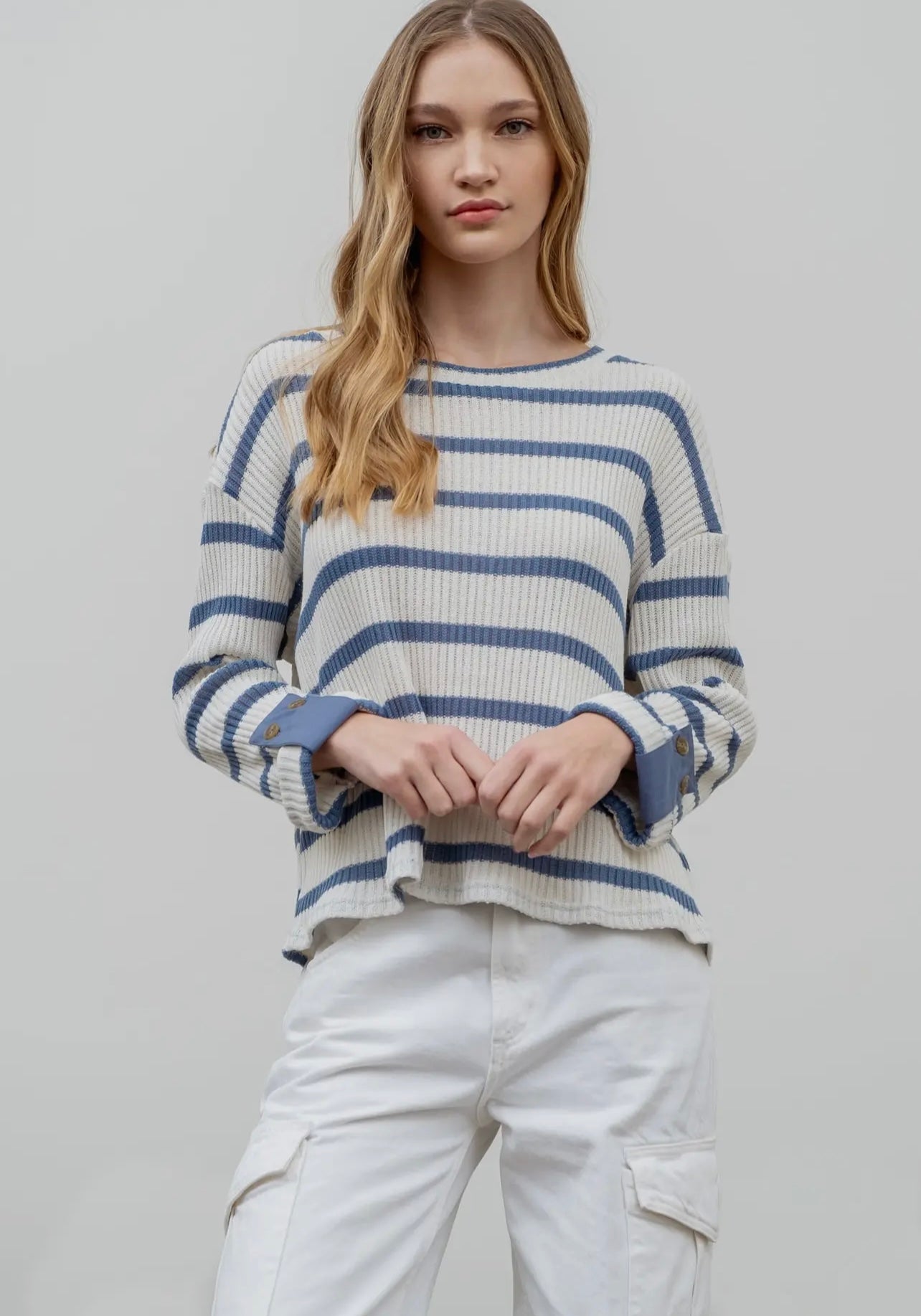 Stripped Knit Top