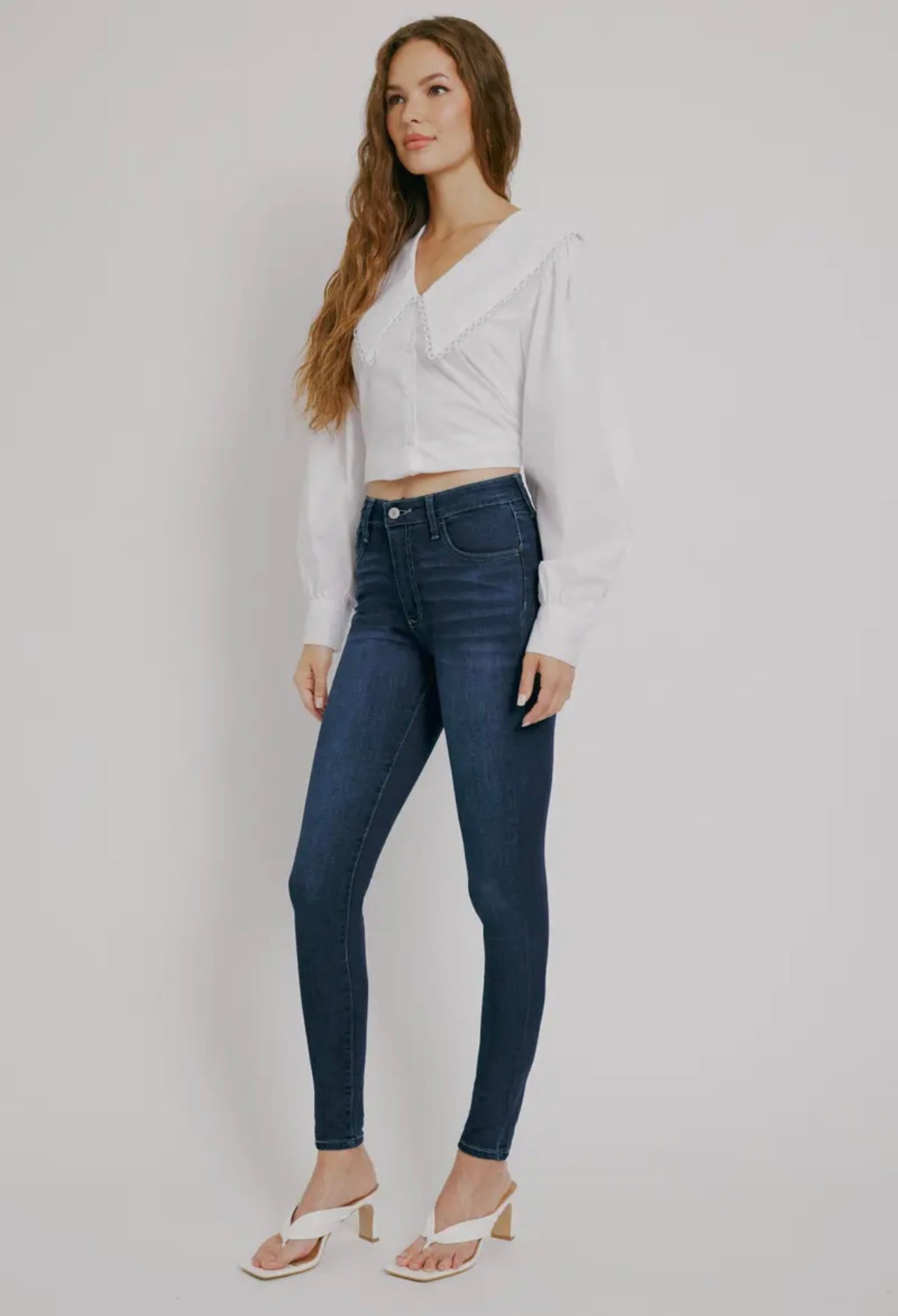 Kan Can High Rise Skinny Jeans