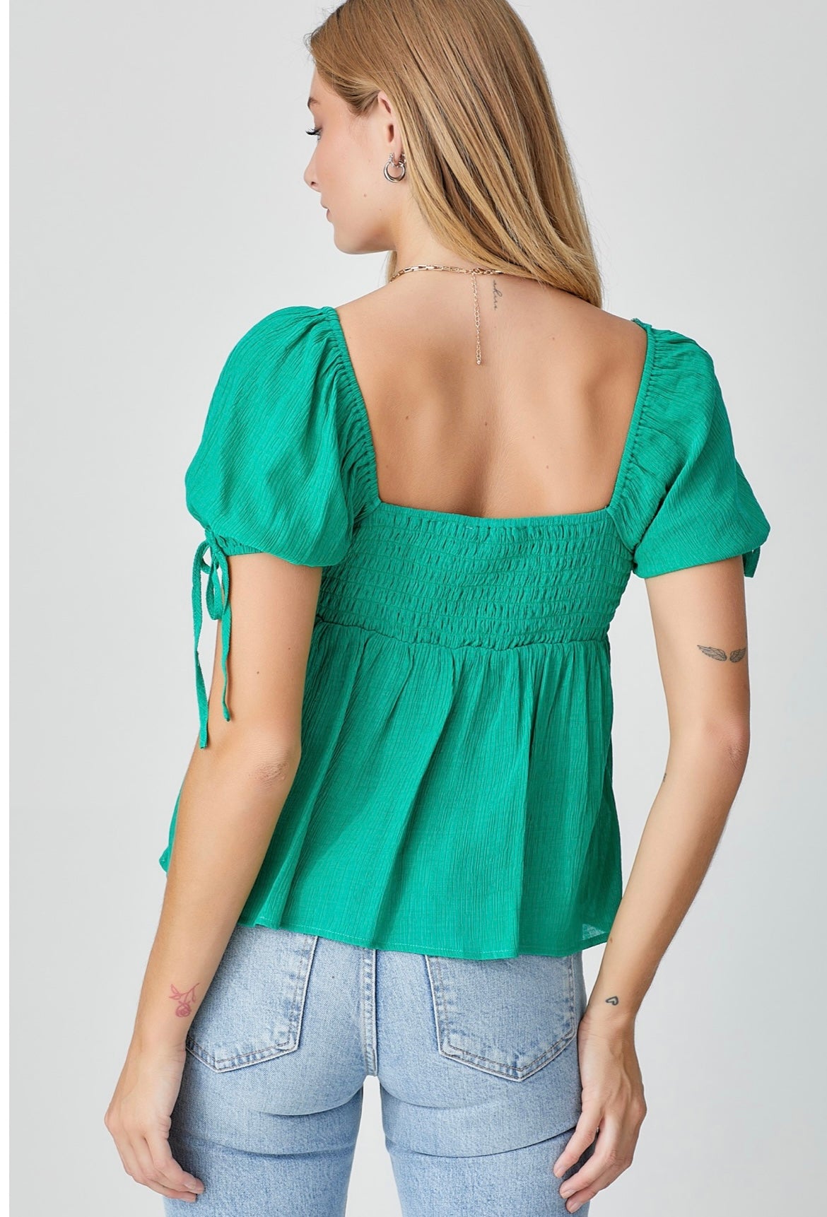 Sweetheart Green Top