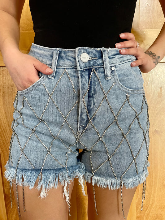 ‘Dolly’ Rhinestone Cowgirl Shorts